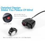 Moto USB socket x 2, digital voltmeter and thermometer, red led, black color